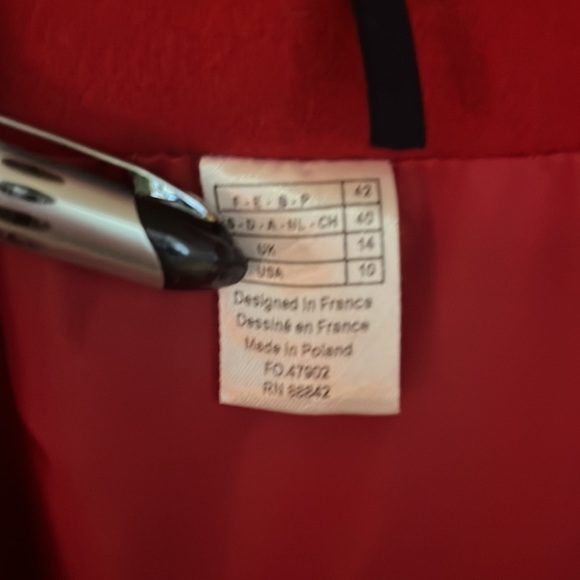 Trend-a-Porter | Wool coat with ribbon detail | Red | Size 10 - Picture 5 of 12